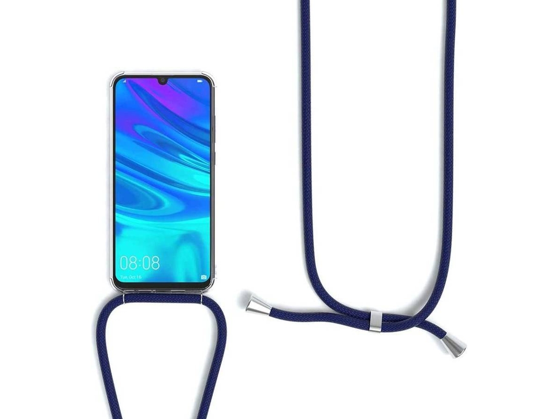 Capa Huawei Y7 Pro 2019 HONGWE. Com corda Transparente, Azul