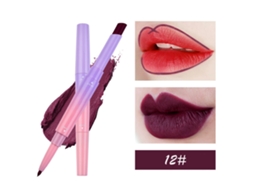 Labial Mate De Doble Cabeza Lápiz Labial De Larga Duración Maquillaje Labial Cosméticos (12)