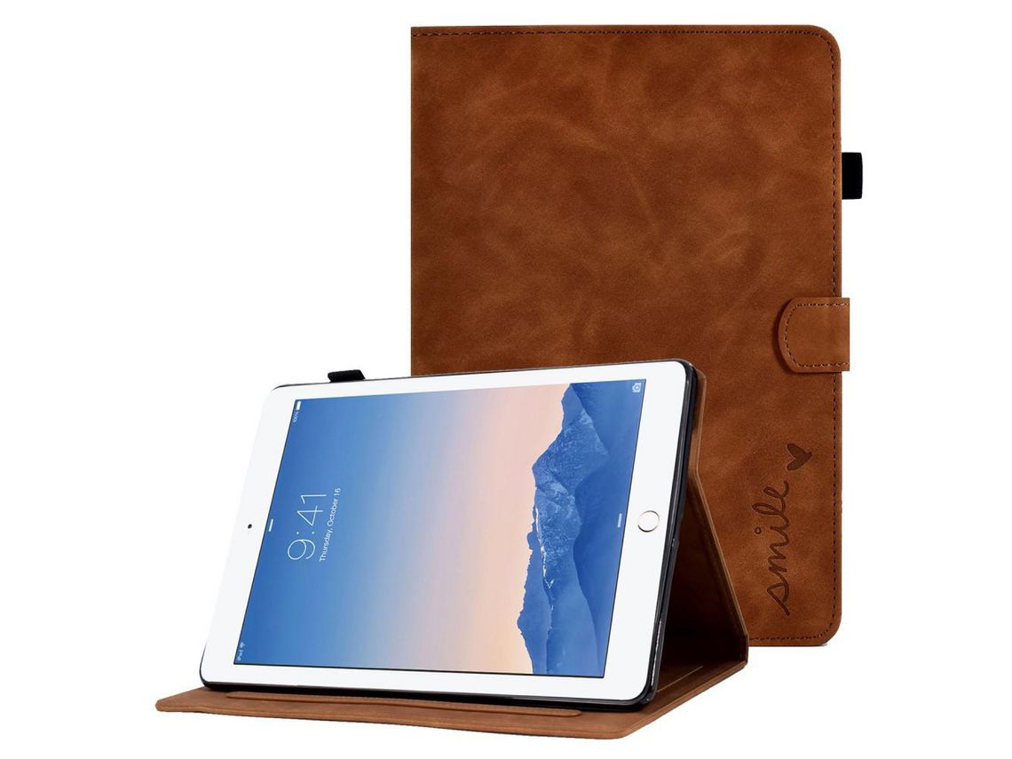Capa para Apple iPad Air 2013/Air 2/9.7'' 2017/2018 Castanho