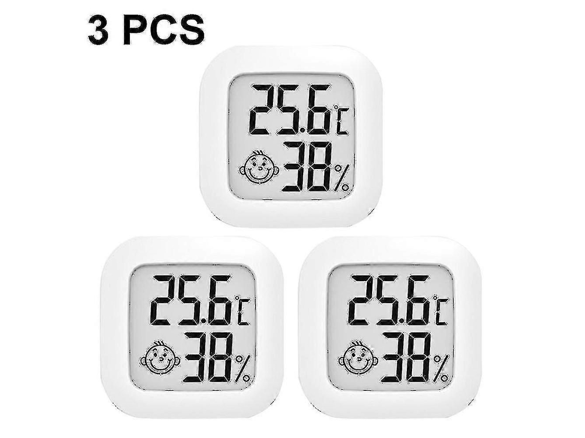 Conjunto De 3 Termômetros De Interior, Higrômetro Digital, Termômetro De Ambiente Para Casa, Medidor De Umidade E Temperatura.