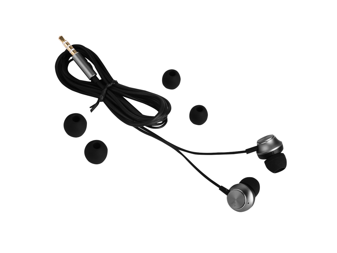 Fones de ouvido metálicos F12 EOOCOO com microfone