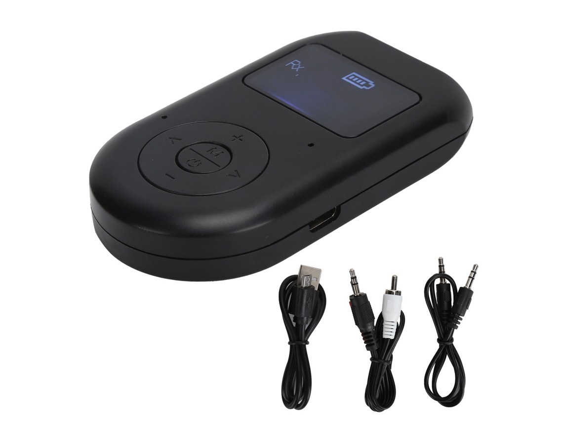 Adaptador Mali Bluetooth 5.0 2 em 1 receptor transmissor com display LCD e áudio sem fio S/MARCA