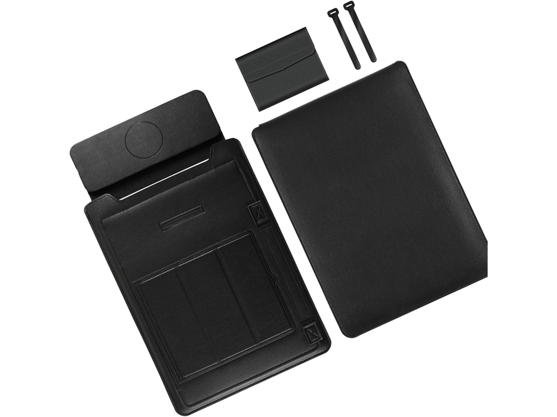 Capa Para Laptop Em Couro Com Função De Carregamento Integrada.