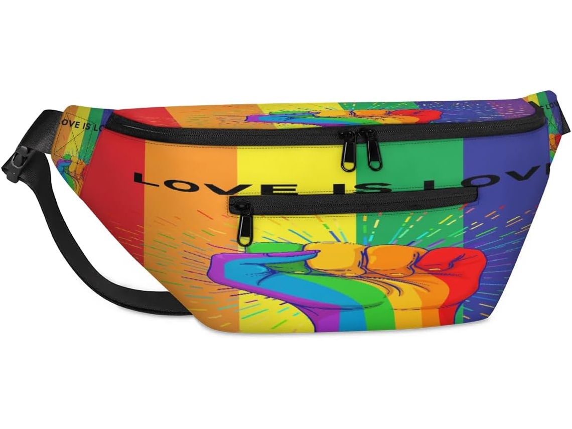 Bolsa de Ombro Unissex Tropicallife Love Rainbow Gay Pride para Homens e Mulheres 38 X 25 9 X 19 Cm Impermeáve
