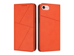 Capa De Couro Fosco Para Iphone 16e - Flip Magnético