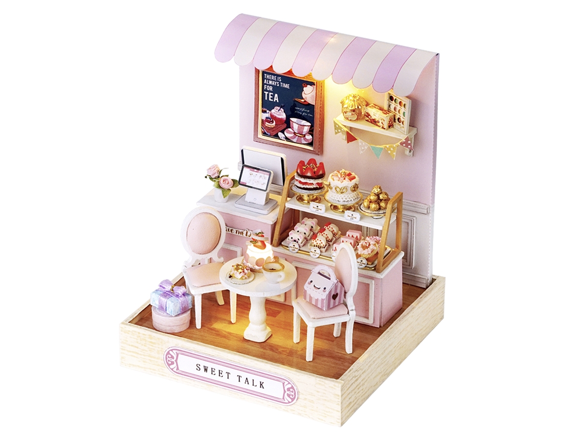 Série Happy Corner, Modelo 3d Sweet Dialogue, Com Luz Led, Dimensões 9x9x12 Cm