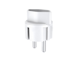 Adaptador De Tomada Suíça Para Europeia 250v, Conversor De Energia, Branco E Preto