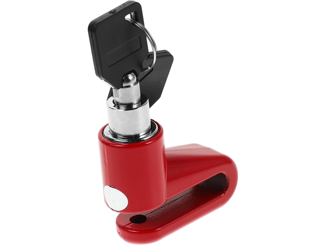Ukcoco Antivol Dispositif Anti-vol De Frein À Disque Para Moto Et Vélo Électrique, Plastique Rouge, Fácil