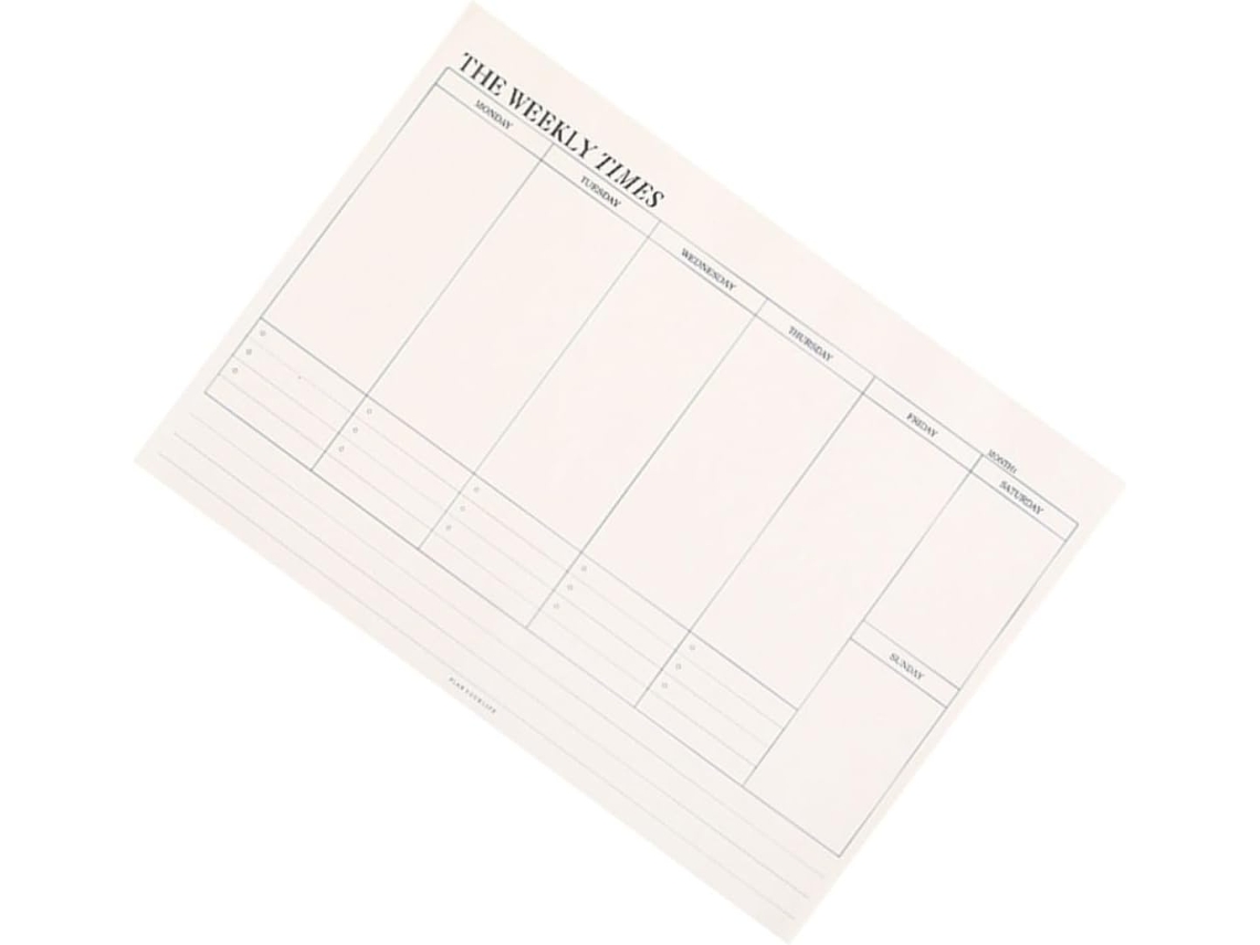 Bloc-notes Prize De Notes Professionnel Pour Blanc En Papier Emploi Du Temps Quotidien Et Liste À Cocher Au