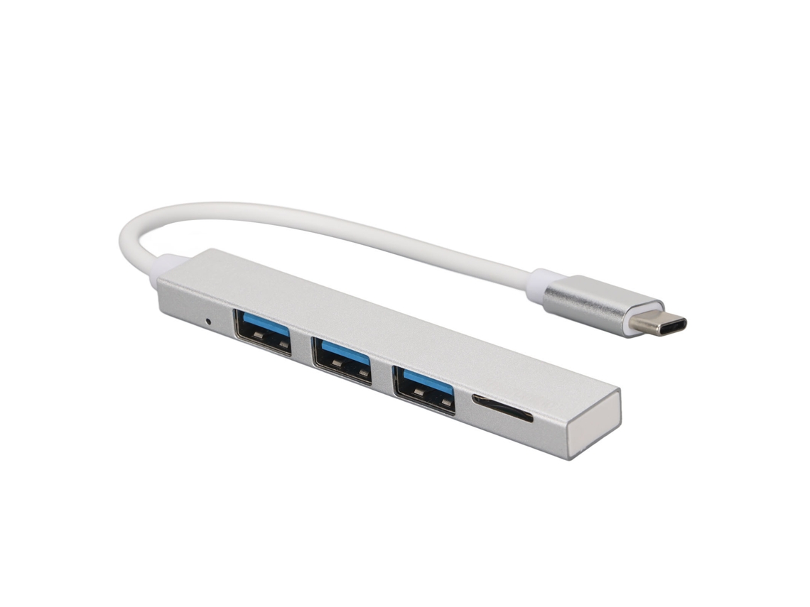 Hub 4 Em 1 Tipo-c Para Cartão De Memória Usb2.0 Mini Portátil