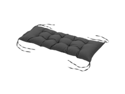 Almofada Assento Banco Jardim Estofado Grosso, 100x40x10cm, Cinza Escuro