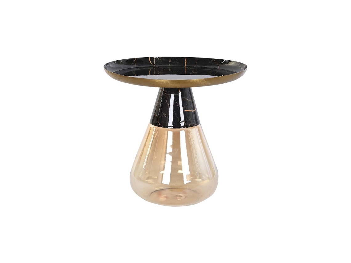 Mesa de Apoio DKD HOME DECOR (Cristal - 60 x 60 x 57 cm)
