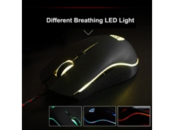 Mouse Gamer Esportivo Óptico Ergonômico Motospeed V40 Com 4000 Dpi, 6 Botões, Usb Fio E Led