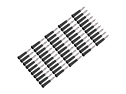 Yuru 50pcs Plugue Banana Lantern Soldado Abs Liga de Zinco Conector para Tomada 4mm Speaker Preto