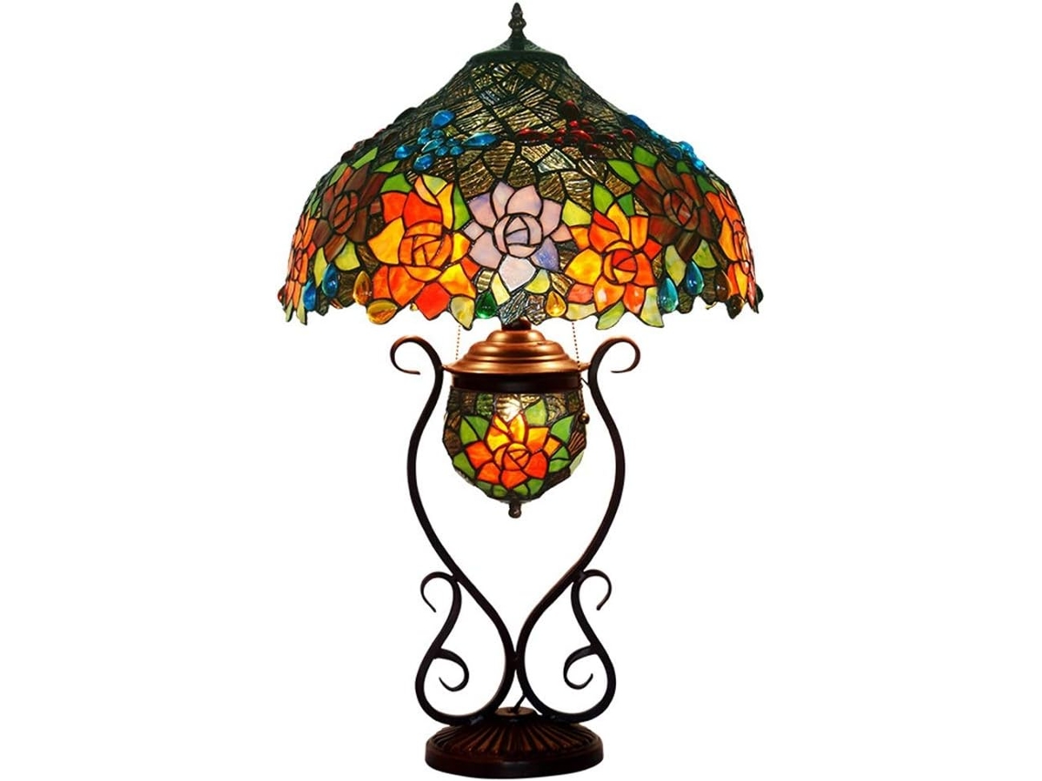 Luminária De Leitura Antiga Sykia, Estilo Ocidental, Com 43cm 17 Polegadas, Em Vidro Decorativo Com Formato De Borboleta