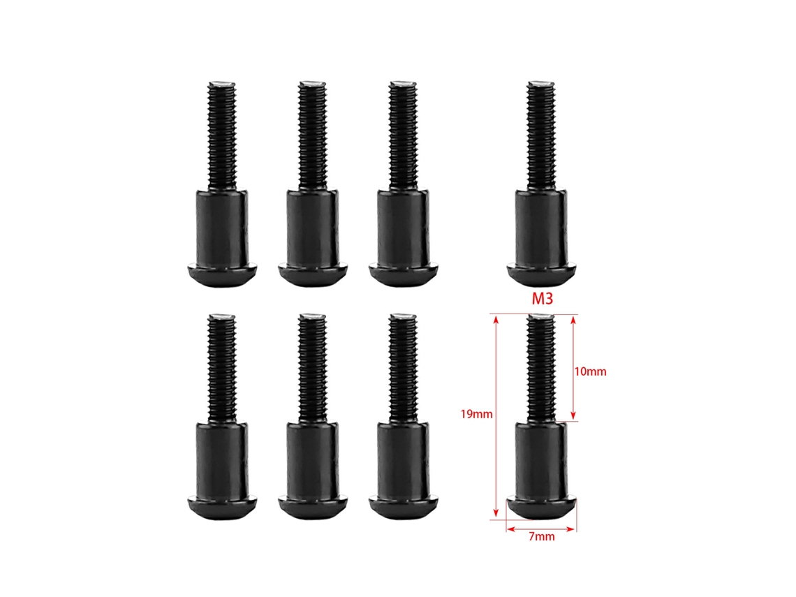 8pcs Parafuso De Amortecedor 3x16mm 3x19mm Para Slash 2wd Bandit Rustler Stampede Vxl 1/10 Peças De Upgrade
