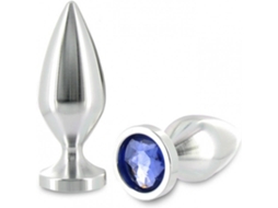 Plug Anal Metal Duro Diamante Cristal Médio 8 89cm
