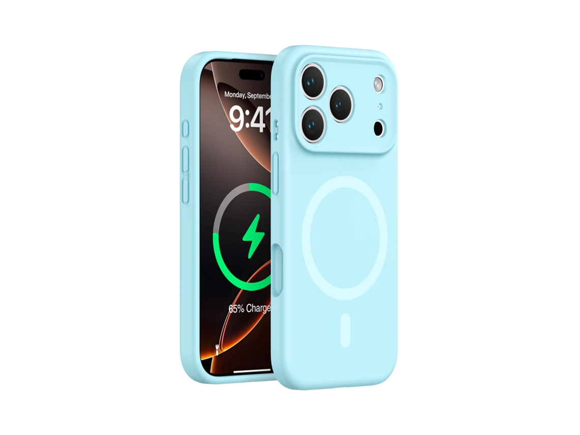 Capa Para Iphone 17 Pro, Capa Protetora De Silicone Resistente A Quedas, Azul