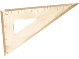 Régua Triangular Métrica Canight Para Desenho, Em Aço Inoxidável, Para