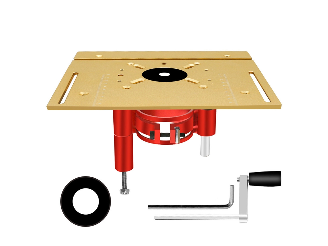 Mesa de Levantamento de Router Diy Kit Sistema de Levantamento Manual Prisma Firme Ajuste Fácil | S/MARCA