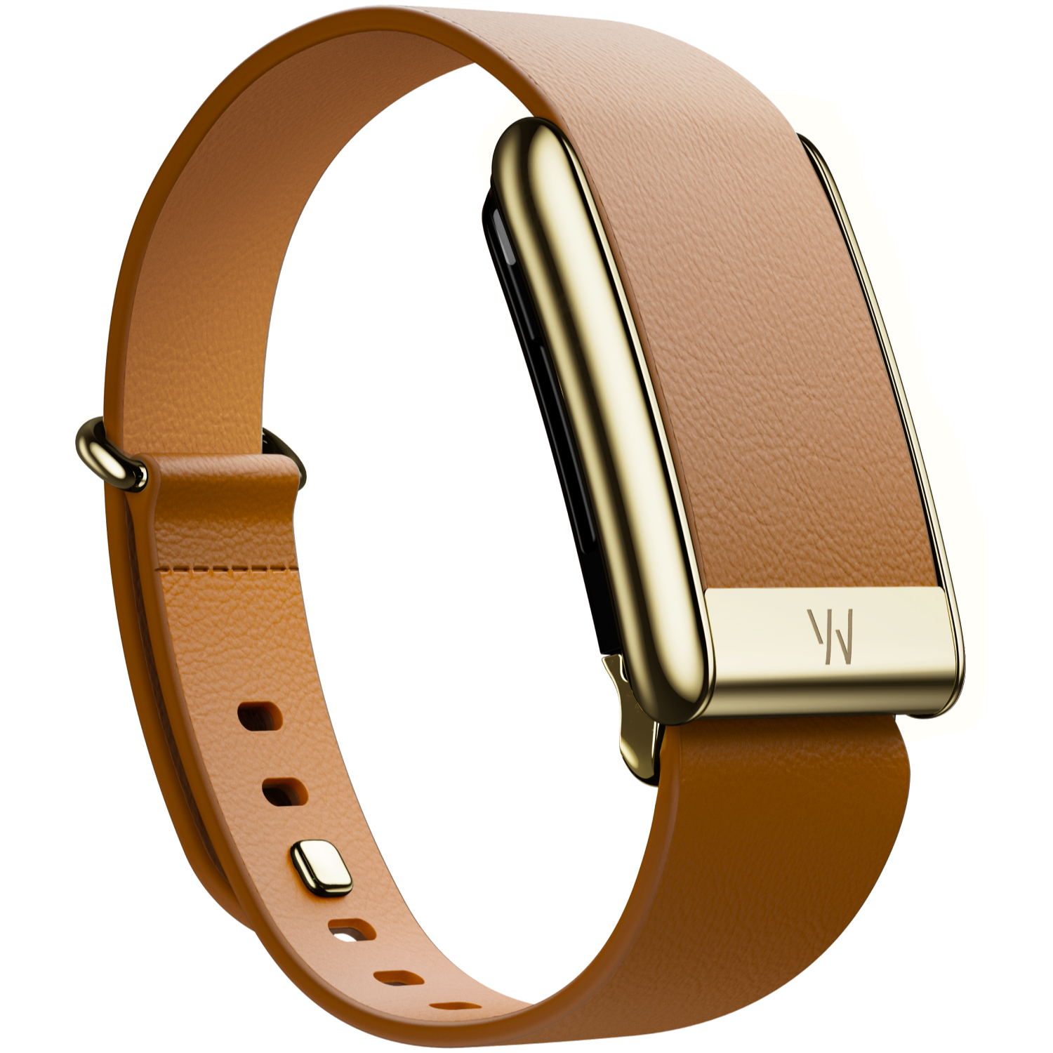 Bracelete WHOOP LeatherLuxe Camel/Gold S 5.0