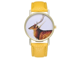Relojes De Moda Unisex Para Hombre Y Mujer Reloj De Cuarzo (amarillo)