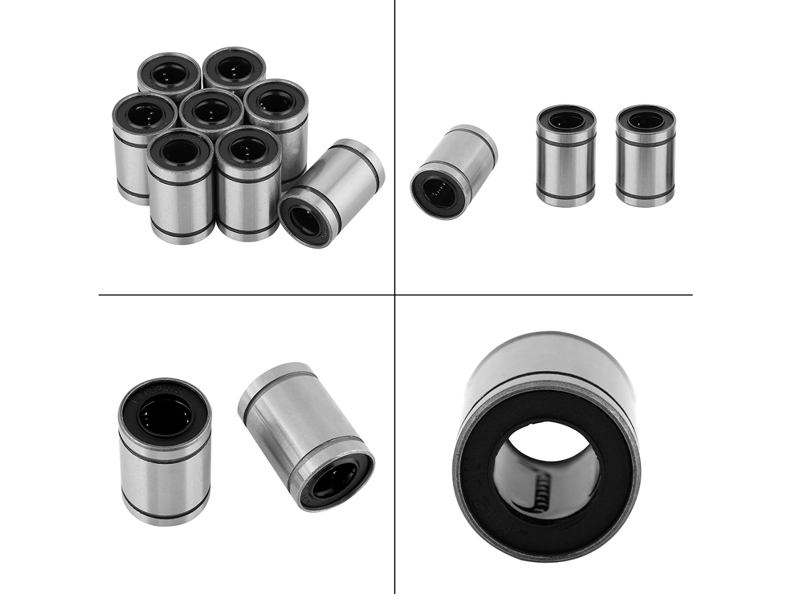 8pcs Lm12uu Manivela Rolamento Linear 12mm