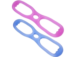 Vicasky Conjunto De 2-faixas Elásticas Silicone Para Exercícios Yoga, Resistência Muscular, Não Deformáveis