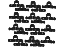 Conjunto De 50 Peças De Suportes Para Tubos Pex E Abraçadeiras De Plástico Para Mangueiras.