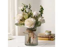 Arranjos de Flores Artificiais em Vaso, Rosas de Seda Artificiais em Vaso, Arranjos de Flores Artificiais em Vaso para Casa Ou Escritório. AQUAFORGE