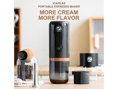 Mini máquina de café elétrica recarregável portátil, máquina de café expresso em cápsulas, máquina de café portátil para carro Qingque