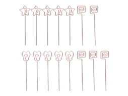 15 Portavasos De Mesa Com Forma Bonita Processo De Eletrodeposição Portaretratos Prático Para Escritório Festa Aniversário Ouro Rosa