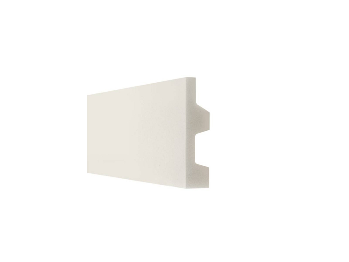 Moldura Corniça 2m Para Fita Led Vanta 62 Branco