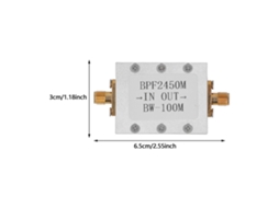 Filtro Passa-faixa Laxiscreed 2.4g 2450mhz De Baixa Perda Com Interface Sma