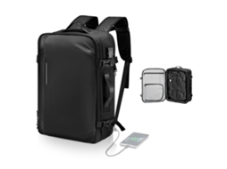 Mochila De Viagem Expansível Até 65 L, Resistente À Água, Preta Vevor