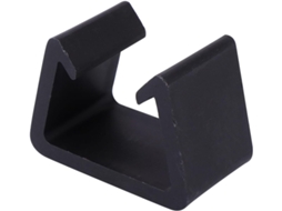 Beaupretty Conjunto De 4-presilhas Sofá Em Plástico Preto Reforçado, Acessório Criativo Para Fixar Móveis Sem Deixar