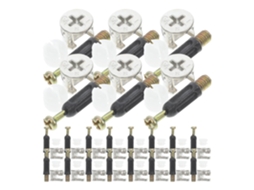Conjunto De 24 Peças Conectores Para Móveis E Armários, Com Conectores De Metal E Plástico Para Montagem Segura