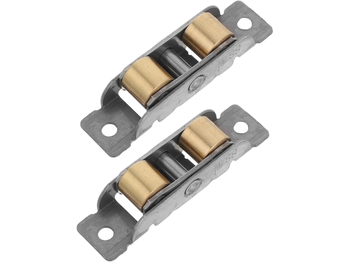 Conjunto De 2 Roletes Para Portas Vidro, Polias Metal Reforçadas Rolam