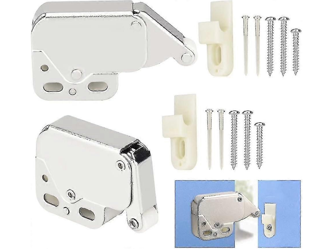 2 Travas De Mola Automáticas Para Armários E Portas