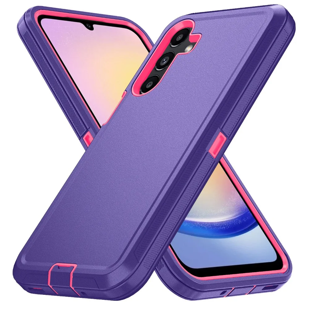 (roxo Escuro, Galaxy A57) Capa Protetora Para Celular Samsung Com Clipe.