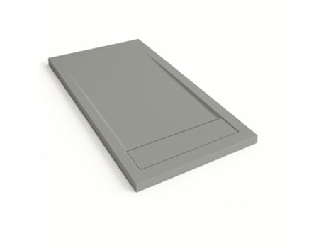 Base De Chuveiro Bidai Com Moldura 90x200 Cm Cor Cinza Cimento Ral 7005 Grade Em Aço Ducha.es