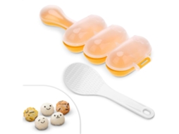 Molde Para Bolinhos De Arroz Com Colher Espátula, Conjunto Para Agitar Bolinhos De Arroz E Molde Sushi Temari, Yaki, Onigiri, Omusubi E Smileys