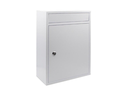 Buzon Metalico C/tapa Basico Blanco Ksx04 Wurko