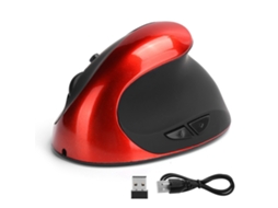Aetheria mouse Vertical Óptico Sem Fio 3ª Geração Ergonômico Destro para Escritório e Jogos Vermelho