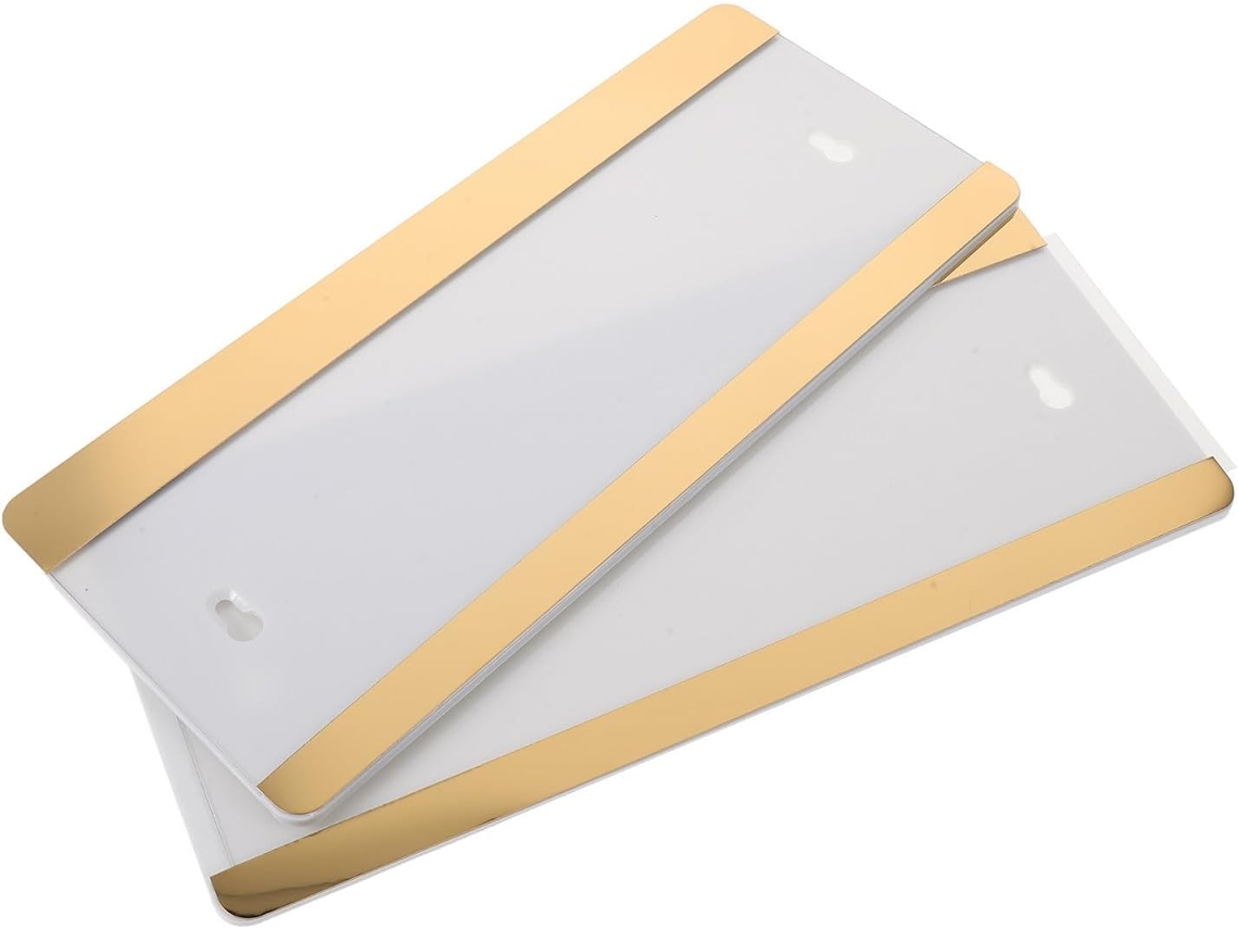Placa De Identificação Para Porta Happyyami, Aço Inoxidável, 2 Peças, Dourada, Sinalizador Deslizante Para Escritório E
