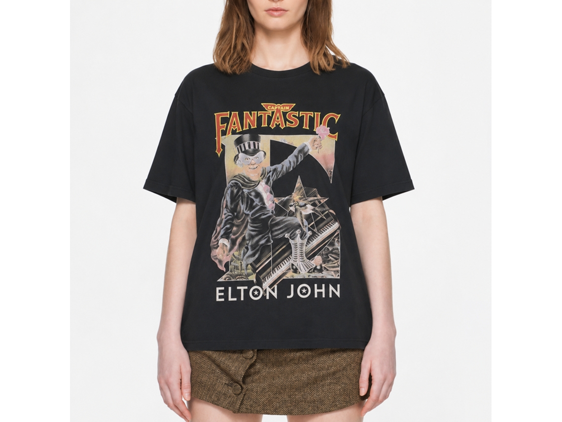 Elton John Captain Fantastic T-shirt Unisex Adults Size:l