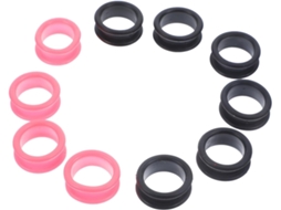 Conjunto De 10 Anéis De Silicone Para Tesouras De Cabeleireiro Profissionais - Confortáveis