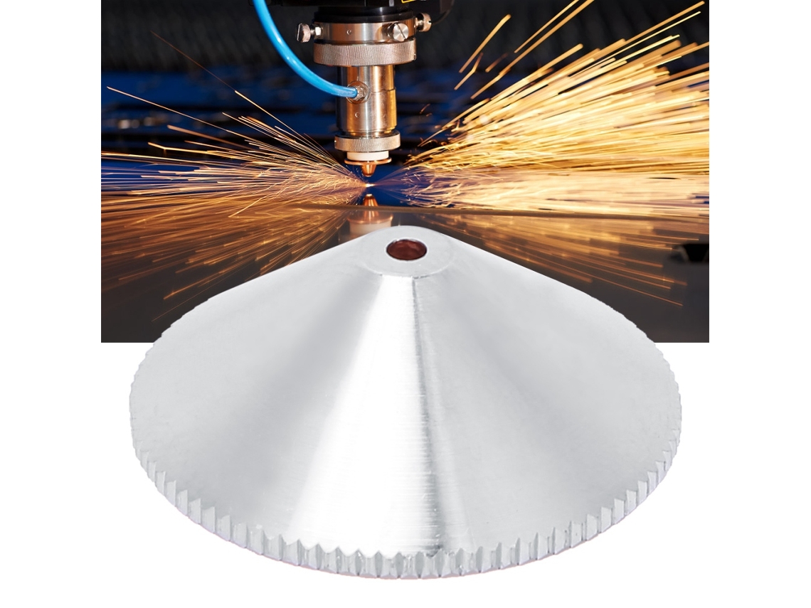 Laxiscreed Cabeça De Corte A Laser De Latão Com Camada Dupla Para Fiber Laser E Gravação