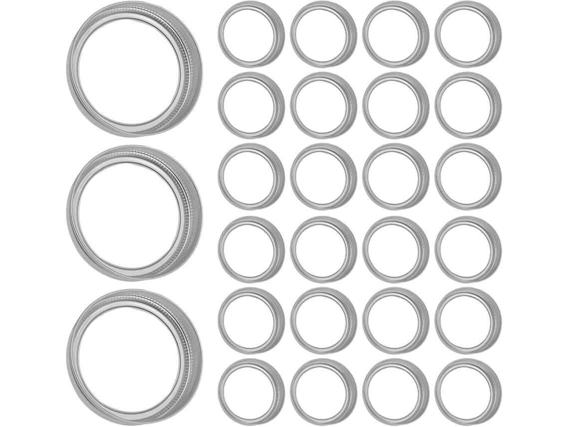 Anéis De Conserva Ushobe Para Potes 70mm, Design Bipartido Reutilizável, Pacote Com 50 Peças Para Projetos De Faça Você