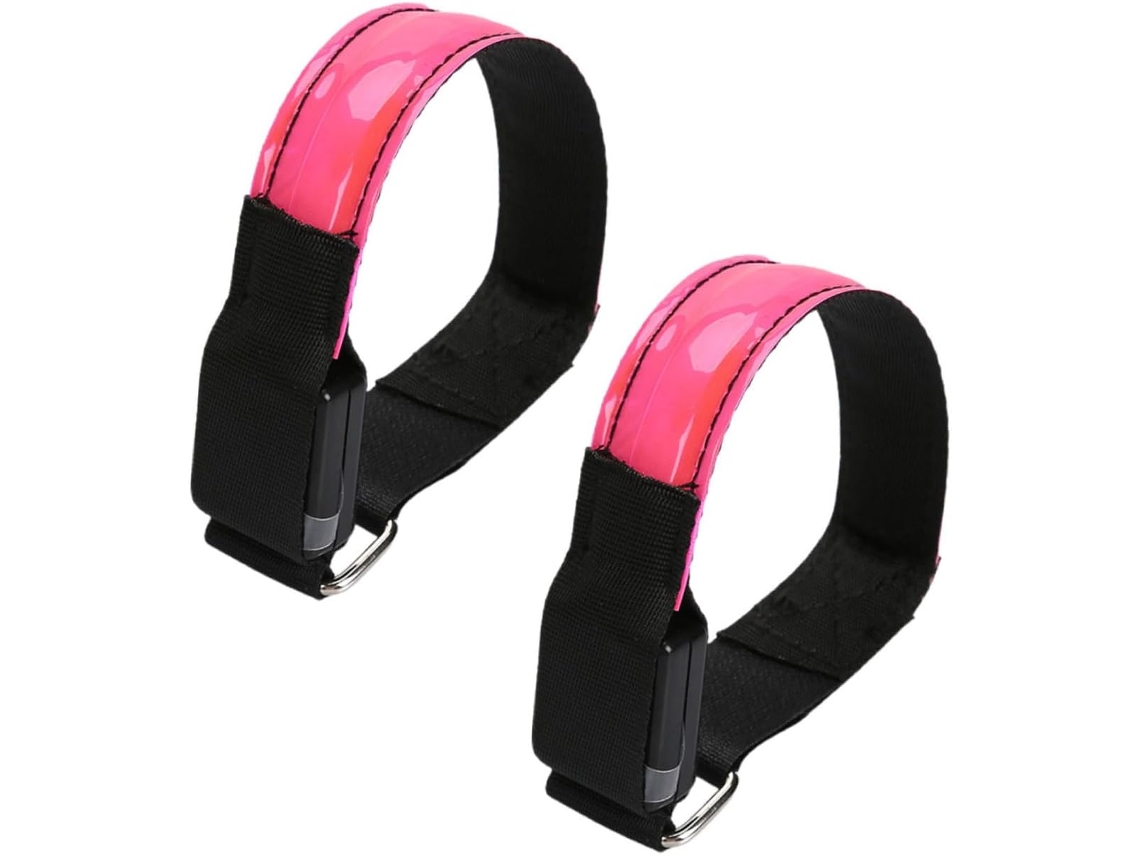 De Segurança Led Refletora De 2 Peças Para Corrida Noturna, Pulseira Luminosa Ajustável Para Pulso E Tornozelo, Alta Gokoco